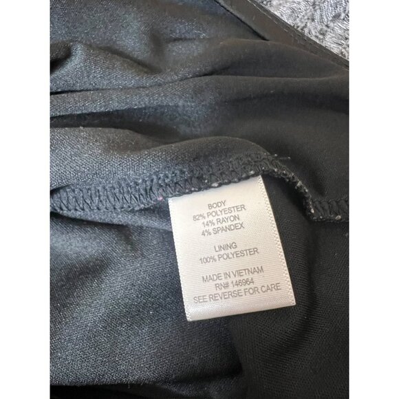 Robbie Bee Women's Speckled Grey 1/4 Sleeve Dress w/ Loops - Picture 6 of 7